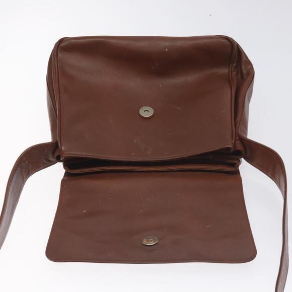 GUCCI Bamboo Shoulder Bag Leather Brown Gold 001 14 001 14 - Picture 15 of 16